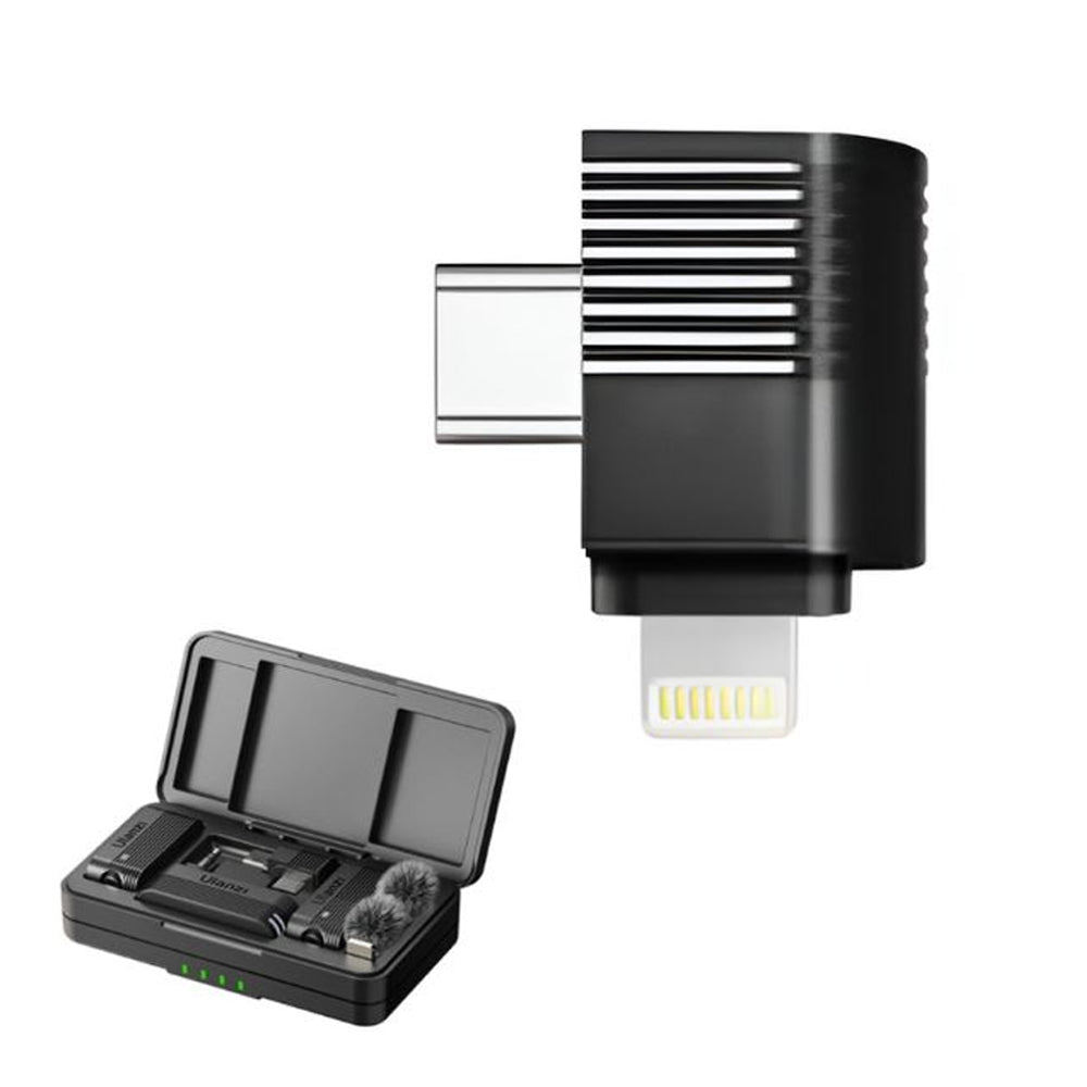 Ulanzi A013 Type-C to Lightning Microphone Audio Adapter System for A100 Wireless Microphone System, iOS and Android