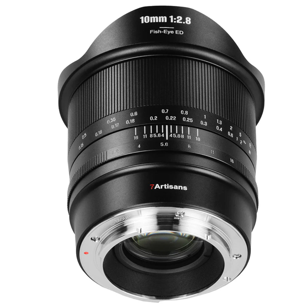 7Artisans 10mm F/2.8 Mark II Full Frame Format Sony E Mount Ultra Wide Angle Fisheye Prime Lens MF Manual Focus Large Aperture for A1 A5000 A6000 Series A7 A9 ZV QX1 Mirrorless Cameras