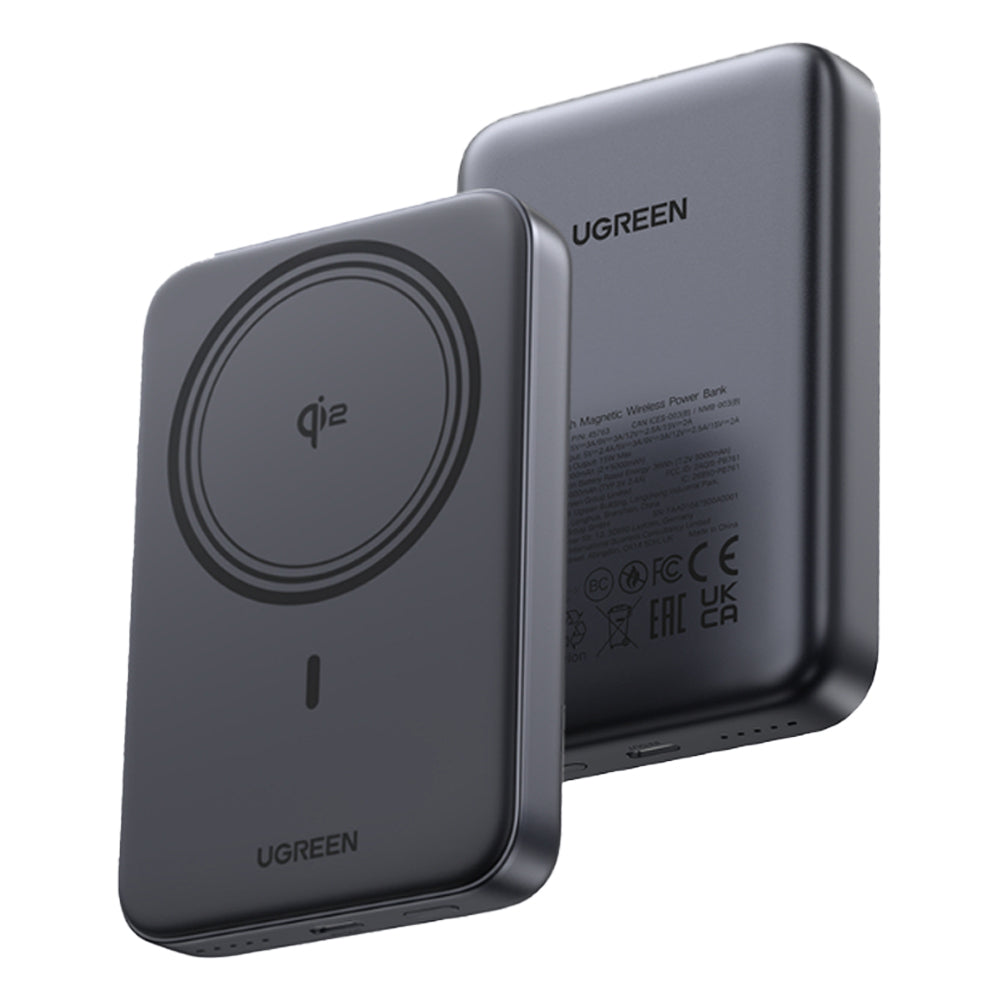 UGREEN 10000mAh Magnetic Wireless Power Bank – 30W PD USB-C Fast Charging Portable Battery