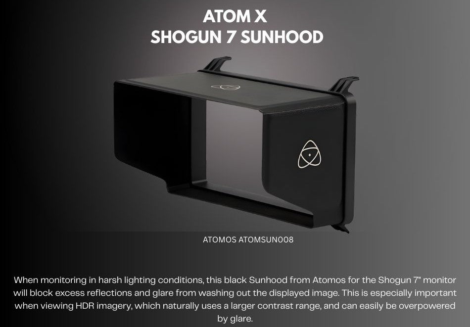 Atomos 7" Sunhood for Shogun 7 HDR Video Monitor