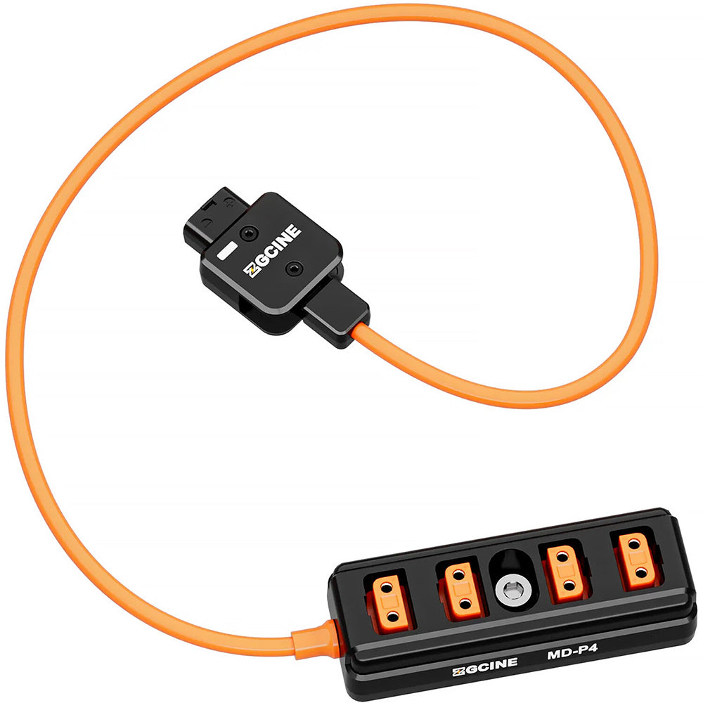 ZGCINE D-Tap / LEMO 2-Pin to 4-Port D-Tap Splitter Adapter 14.8V IN/OUT for Select RED & Sony Cinema Camera to Monitors, Wireless Video Transmitter & Other Accessories for Video Recording & Production Equipments | MD-P4 | LM-P4