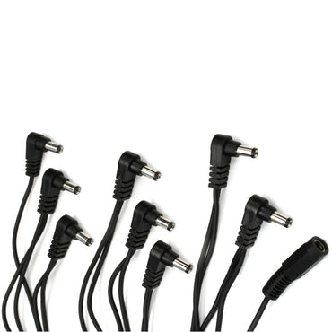 Truetone 1 Spot Pedalboard Multi-Plug Daisy Chain with 8 & 5 Multiple Plugs Cable for Guitars, Effects, Compact, Multiple Effects and Portable Pedalboards | MC5 | MC8