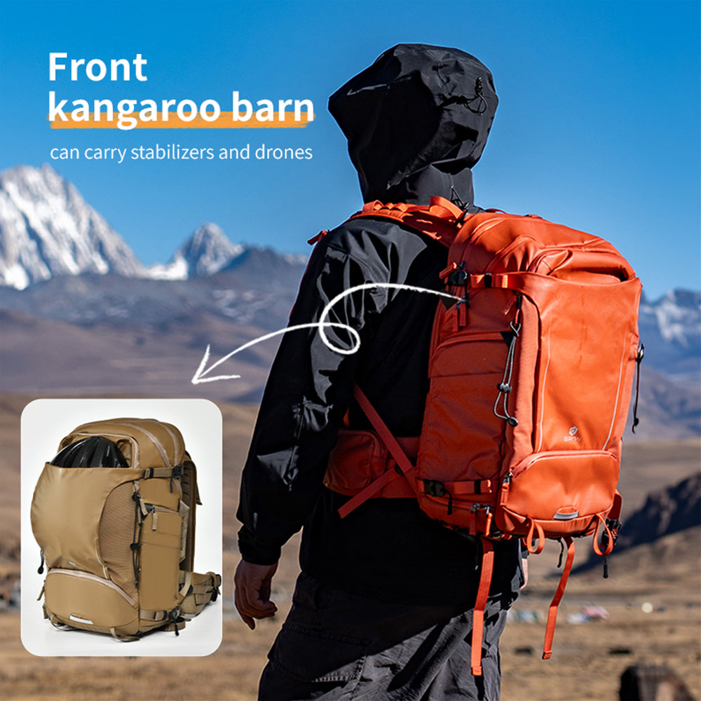 EIRMAI S35 / S25 Waterproof Camera Photography Backpack 2 DSLR Bodies, 5 Lenses, Laptop, Tripod Holder Compartment -Available Color and size