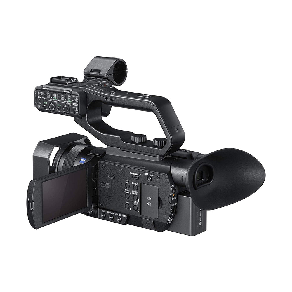Sony PXW-Z90 XDCAM Handheld Camera UHD 4K HDR 120fps Professional Video Camcorder Fast Hybrid AF, 3G-SDI and HDMI Outputs, WIFI 2.4 / 5 GHz Live Streaming, XAVC HD / QFHD Recording, SD Card Slots, 3.5″ LCD Touchscreen for Film Production