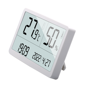 Benetech Digital Wall Humidity and Temperature Meter Indoor Hygrometer Thermometer with LCD Display, Year/Month/Day Date & 12/24-Hour Clock System | GM1371 GM1372