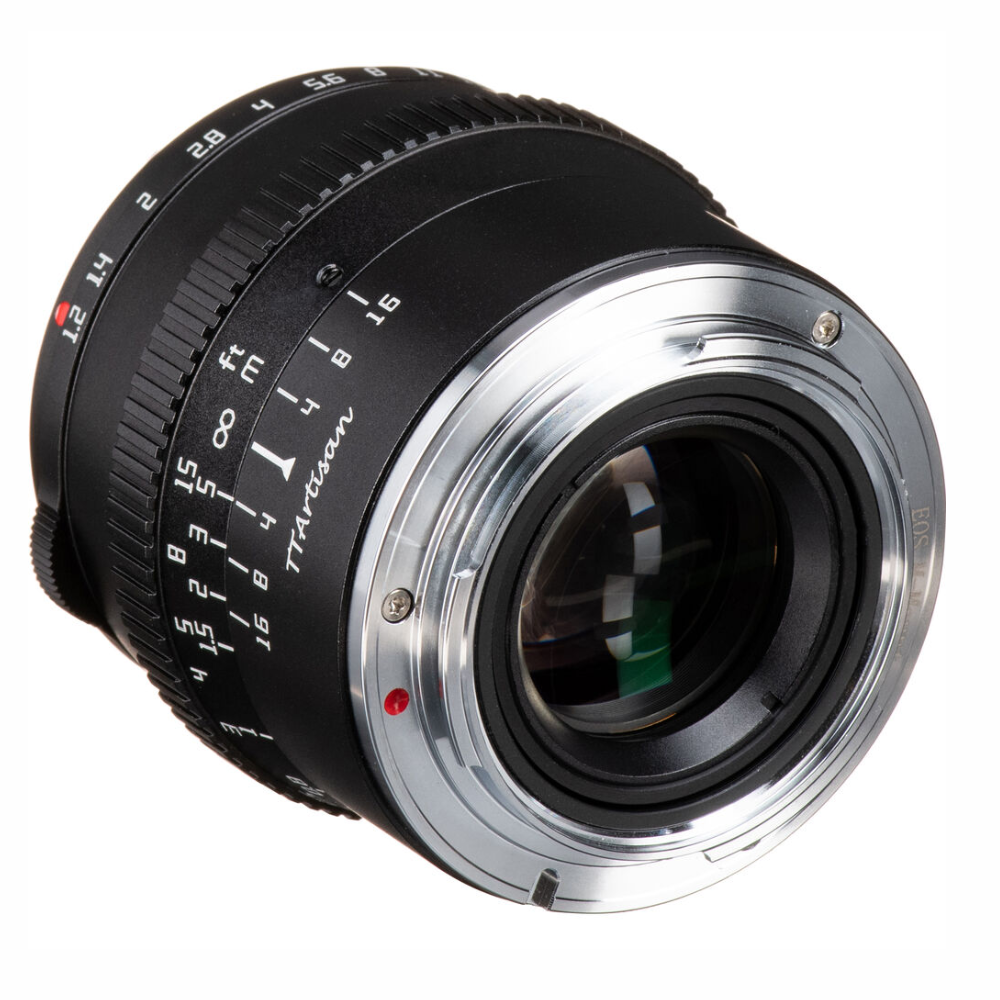 TTArtisan 50mm F/1.2 APS-C Format Canon EF-M Mount Portrait Prime Lens Large Aperture Sonr Optical Design Full Metal Body, MF Manual Focus, 19.2" Focus Distance, Clicked Aperture Ring for Smooth Bokeh & Low Light Photography | Black