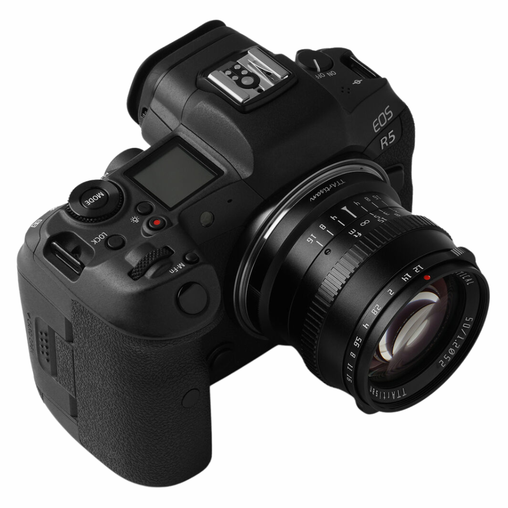 TTArtisan 50mm F/1.2 APS-C Format Canon RF Mount Portrait Prime Lens Large Aperture Sonr Optical Design Full Metal Body, MF Manual Focus, 19.2" Focus Distance, Clicked Aperture Ring for Smooth Bokeh & Low Light Photography | Black