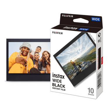 Fujifilm Instax Wide Film 10s 20s (10 / 20 Sheets) Single Double Pack | Regular Glossy, Black Frame, Brushed Metallic