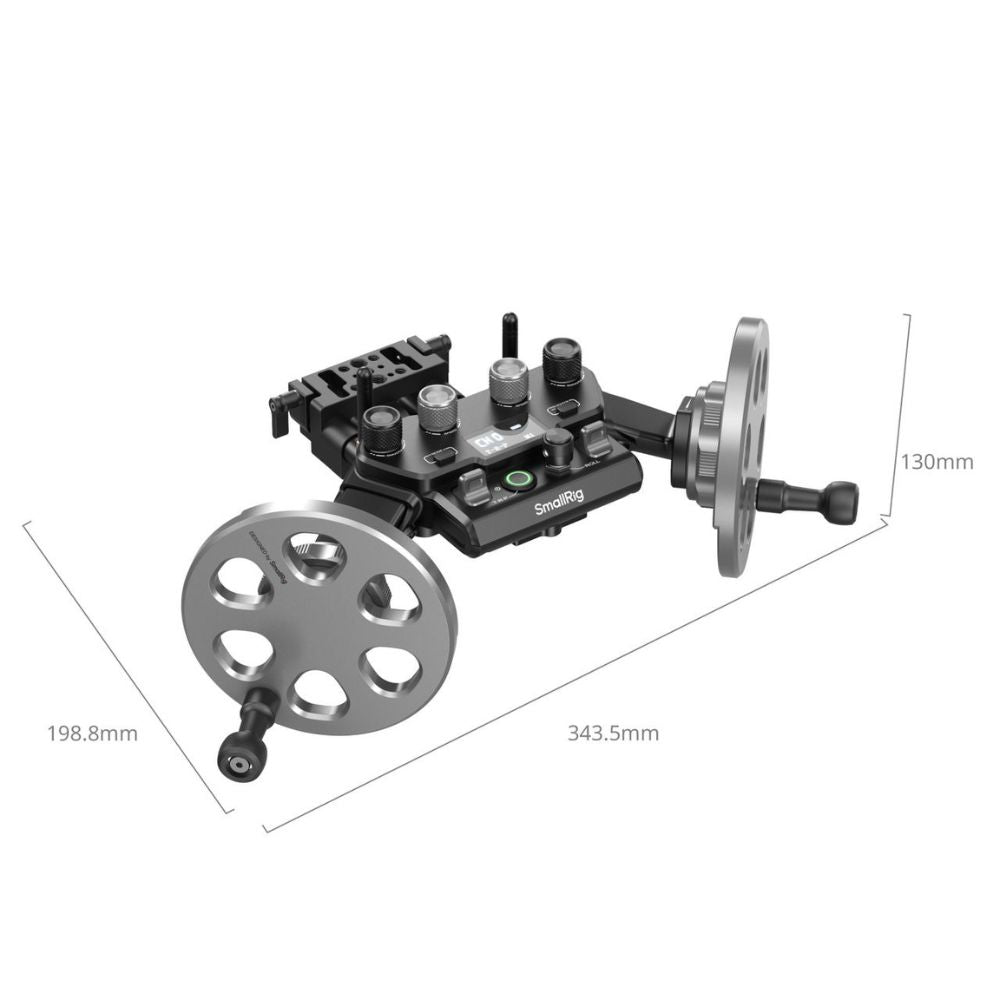 SmallRig Gimbal Control Wheels for DJI RS2 / RS3 Pro / RS4 / RS4 Pro Stabilizer with Triple-Axis Controls, Precise Damping Control, Up to 100m Stable Wireless Control Range for Professiol Filmmaking and Wedding Videography