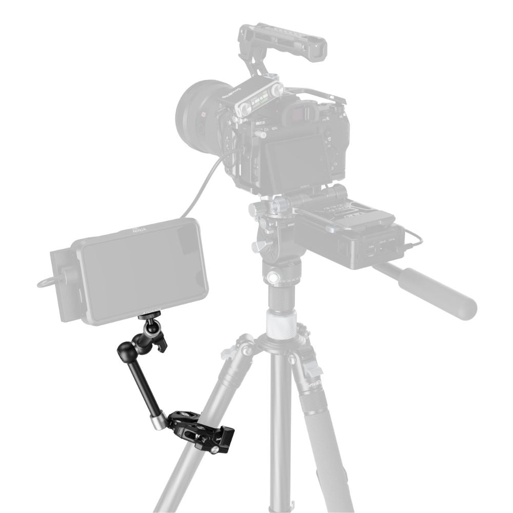 SmallRig Crab-Shaped Clamp with Magic Arm for Cameras, Monitors, Video Lights, Microphones, and Other Attachments and Accessories | 4454