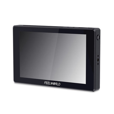 FEELWORLD SH7 (7") 2200nit IPS On-Camera Field Monitor with Touch Screen Control, HDMI / 3G-SDI In & Out with Cross Conversion, HDR, 3D LUT, Waveform, Auto Dimming Light Sensor, and NP-F Battery Plate for Camcorders, DSLRs, and Mirrorless