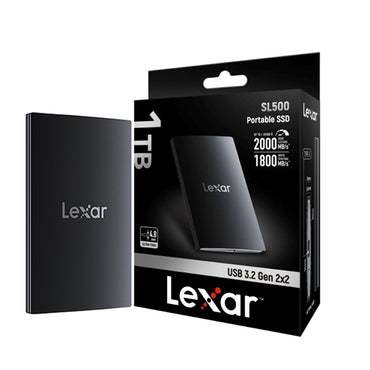Lexar Professiol 2TB 1TB SL500 2.5" Portable SSD Solid State Drive with USB Type-C 3.2 Gen2 x2, Max 2000MB/s Read, 1800MB/s Write, Direct 4K 60fps Apple Pro Res on Hard Drive Recording
