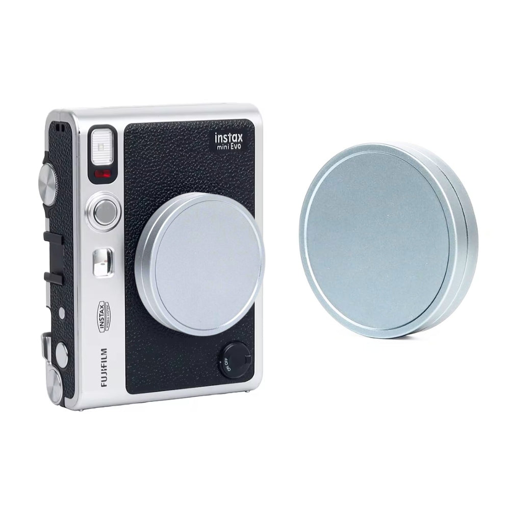 Pikxi Aluminum Protective Lens Cap for FUJIFILM Instax Mini EVO Instant Film Camera - Available in Black, Gray, Silver, Red, Purple, Rose Gold, Blue, Rose Pink Colors