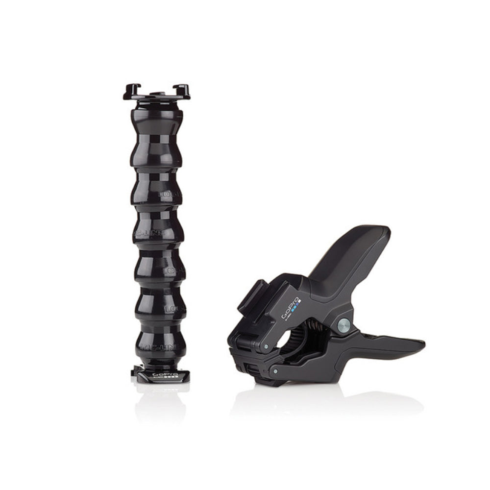 GoPro Jaws QR Quick Release Adjustable Neck and Clamp Mount with 0.25" to 2" in Diameter for HERO 12 / 11 / 11 Mini / 10 / 9 / 8 Black Action Cameras | ACMPM-001