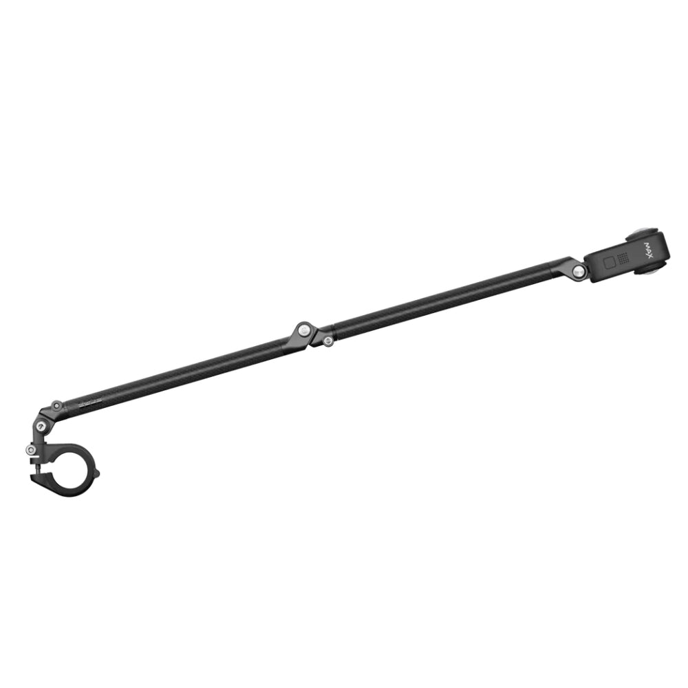 GoPro Carbon Fiber Boom + Handle Bar Mount with 10" to 21" Extension Arms and 360 Degree Ball Joint for Action Cameras and Vlogging | AEXTM-011