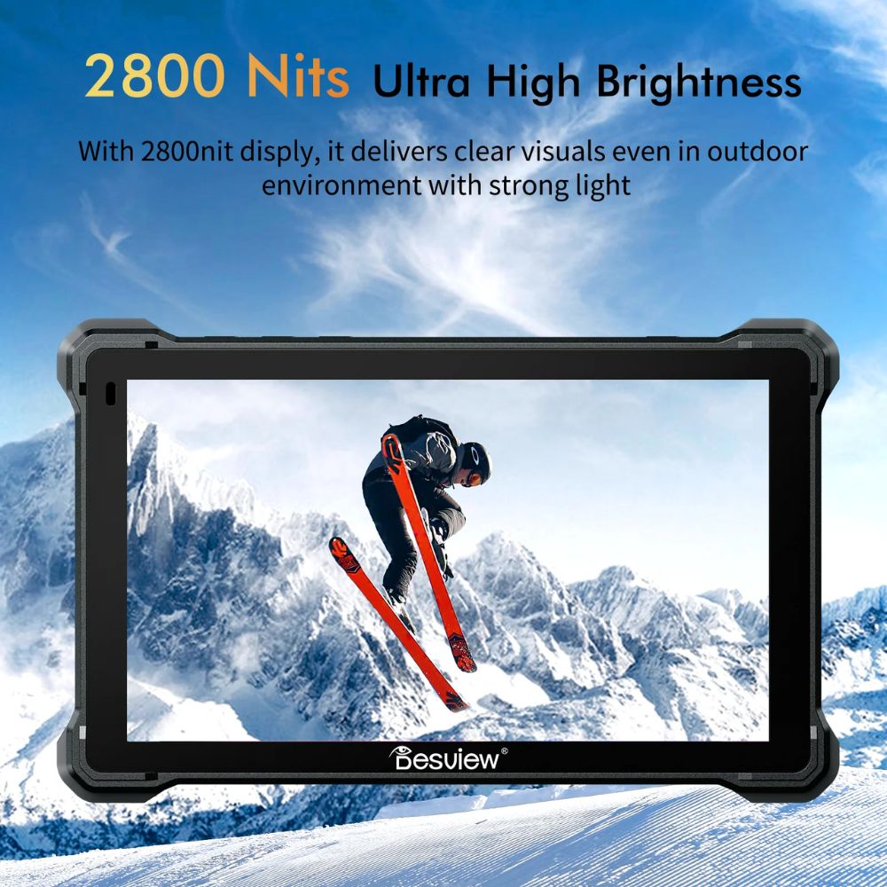 Desview / Bestview R7III 7" IPS LCD HDR Touchscreen Camera Field Video Monitor with HB 2800nits, 4K60 HDMI Resolution and Custom 3D LUTs for DSLR Mirrorless Camera