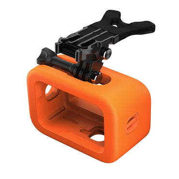 GoPro Bite Mount + Floaty Orange Protective Housing Cage Floater with Cushioned Paddings for HERO 12 / 11 / 10 / 9  BLACK Action Camera | ASLBM-003