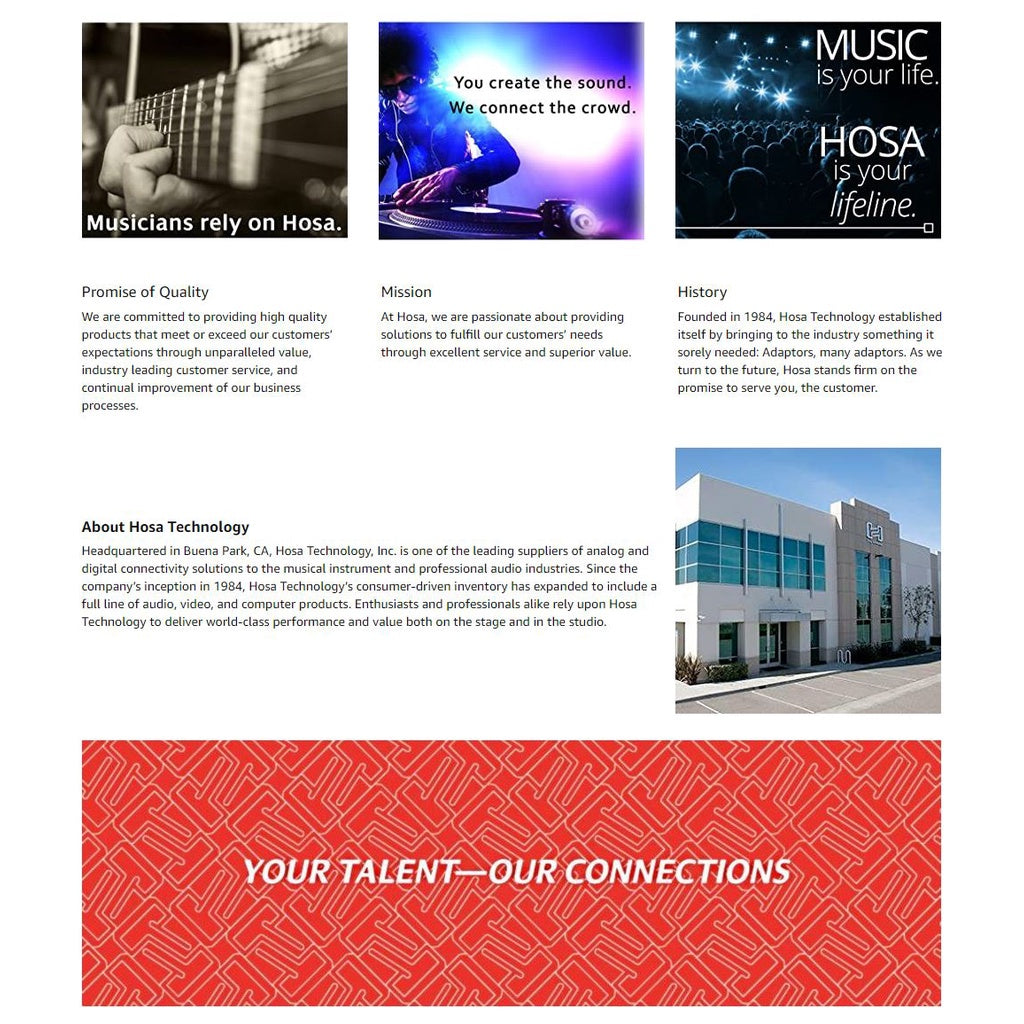 Hosa Technology GXP-143 Stereo Male 1/4" Phone to Female 3-Pin XLR Adapter