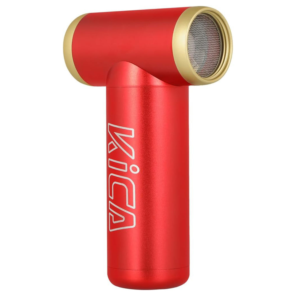 KiCA Jet Fan 2 Portable Mini Bladeless Turbo Fan 5W with Low Noise 101000RPM Fan Speed, 3.5 Hours Battery Life, Slide Control, Multifunction Hair Dryer, Air Duster, Inflator & Deflator, Cooling Fan, Blower, etc. (Black, Blue, Green, Red) | JG