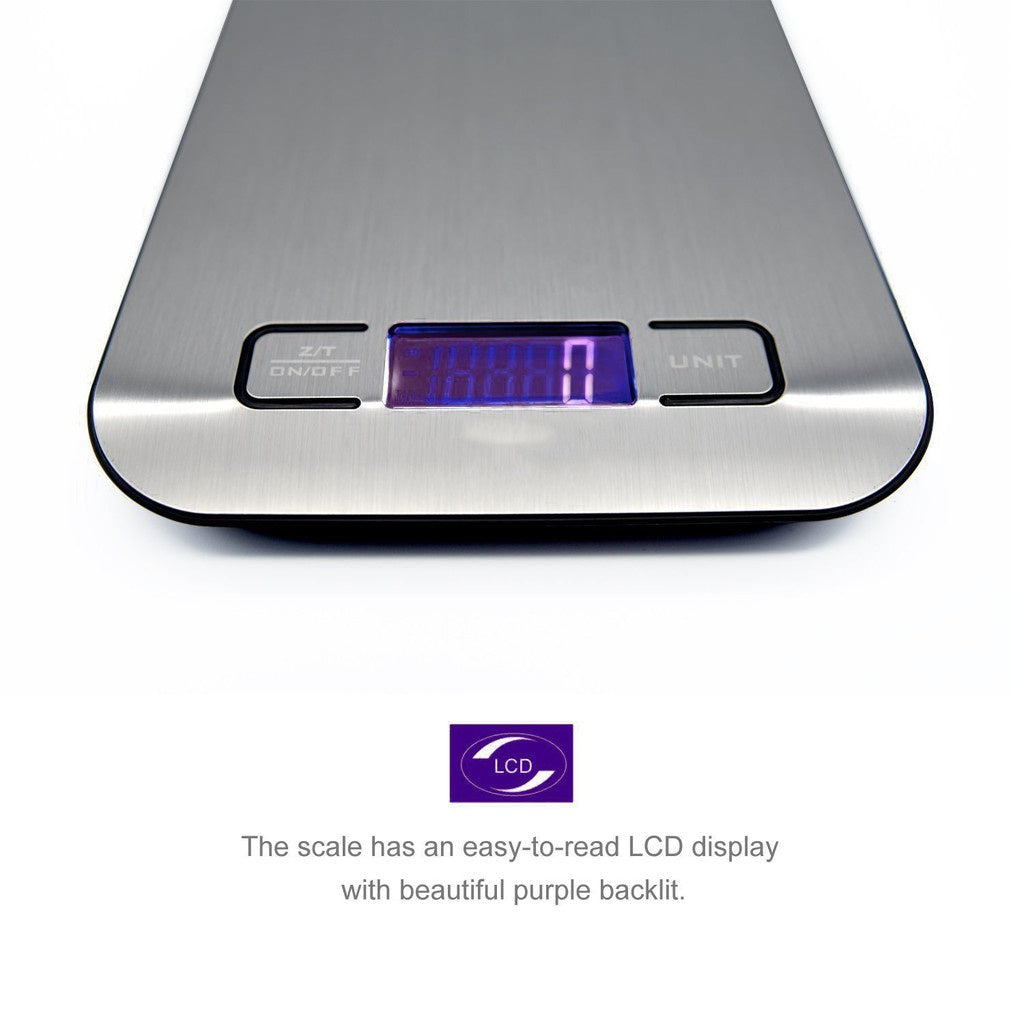 Eagletech Digital Kitchen Scale Multifunction Food Scale, 10kg, Silver, Stainless Steel