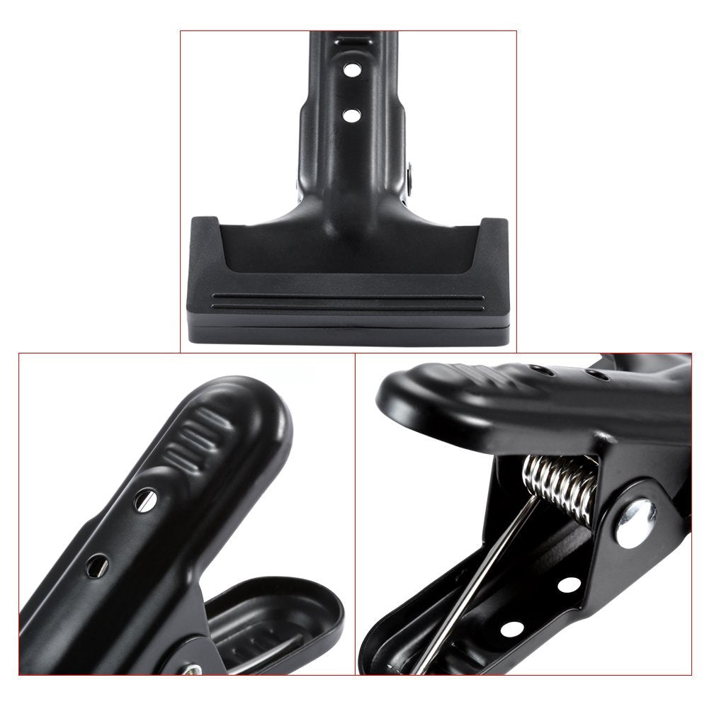 Pxel AA-CH1 Heavy Duty Flat Muslin Spring Clamps Clips for Photo Studio Backdrops Backgrounds Reflector
