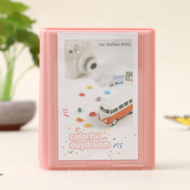 Pikxi AM28 28-Sheet Colored Pages Photo Album for Fujifilm Instax Mini Instant Camera Mint