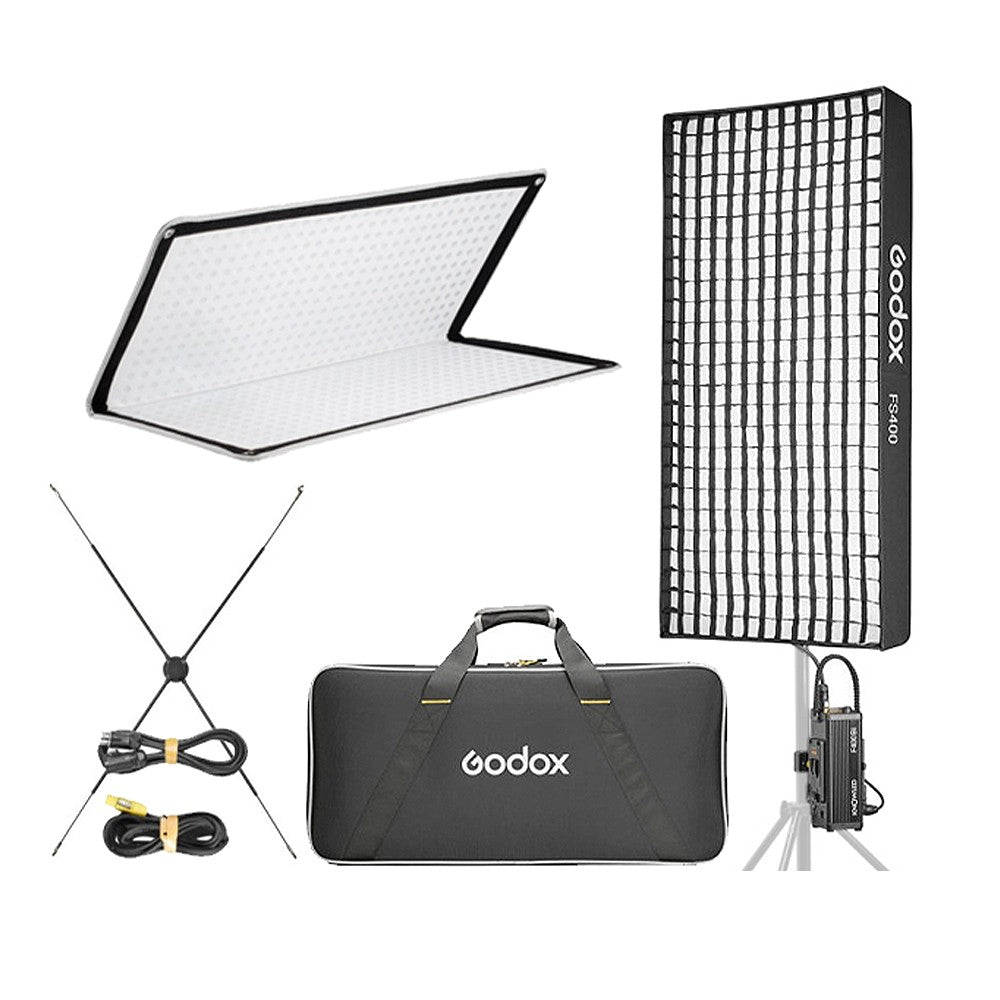 Godox KNOWLED F600Bi 48 x 48" 600W / F400Bi 25 x 48" 400W / F200Bi 25 x 25" 200W Bi-Color Foldable LED Light Mat Panel, 2.4Ghz Wireless & Bluetooth, 2700K - 8500K CCT, IP65 Dust & Water Resistant, 11 Light Effect Presets for Photo Video