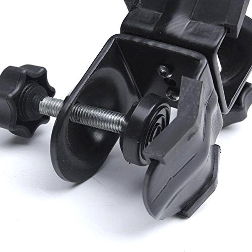 Pxel AA-UC5 Heavy Duty Metal Dual Double U Clip C Clamp Type Bracket Mount for Photo Studio Boom Arm Light Stand