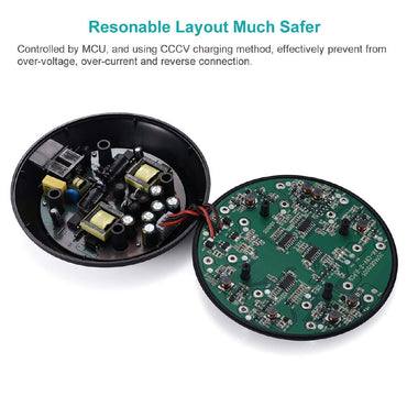 EBL LN-6498 8 Bay Smart Individual Charger with Integrated Over-Charger Over-Current and Over-Voltage Protection, Built-In LED Charge Status Indicator Lights for 9V 6F22 600mAh Li-ion Lithium-ion Rechargeable Batteries