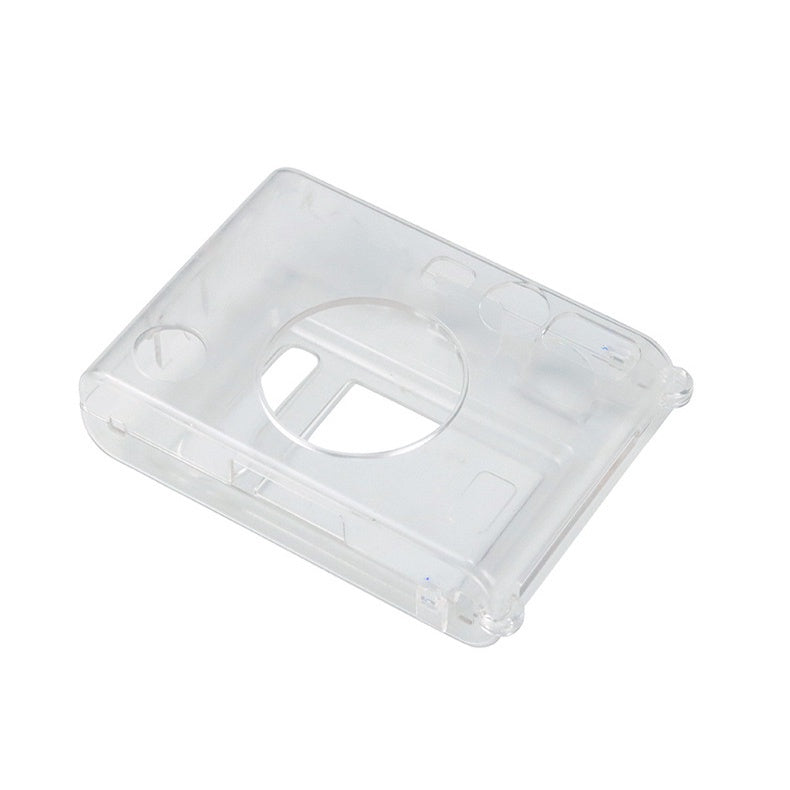 Pikxi Fujifilm Instax Mini EVO Crystal Clear Protective Case with Removable Shoulder Strap Instant Film Camera Cover Hard Transparent Casing