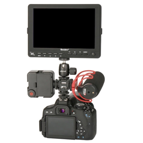 Ulanzi PT-3S Triple Cold Shoe Mounts with Hot Shoe Mount Adapter for DSLR Camera