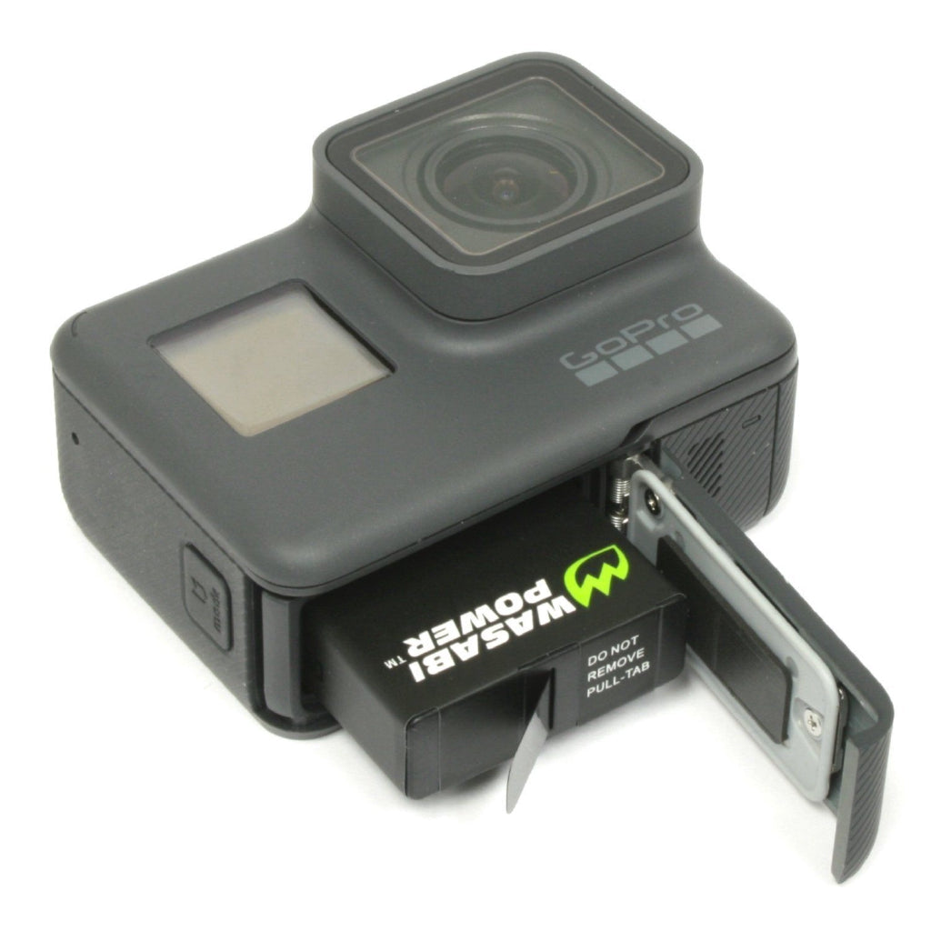 Wasabi Rechargeable Power Battery (2-Pack) and Triple Charger for GoPro HERO5, HERO6, HERO7, HERO (Black)