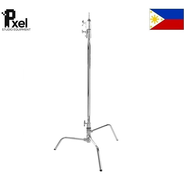 Pxel LS40 Riser C-Stand with Arm Turtle Base Kit for Studio Lighting, Reflector etc