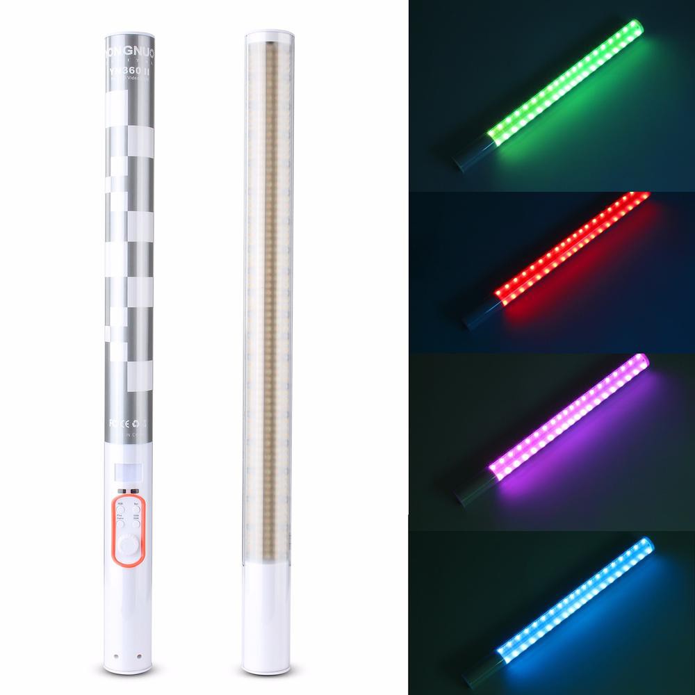 Yongnuo YN360 II RGB 3200K-5500K Handheld LED Video Light with Built-in 5200mAh Lithium Battery