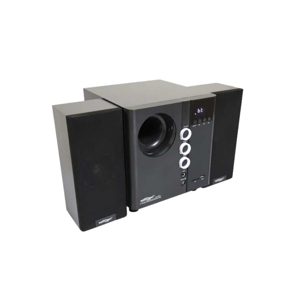 Konzert KX-250+ 2500W 2.1 Channel Active Multimedia Speaker System with Bluetooth, USB/SD Slot, Aux-In, Mic Input, FM Radio