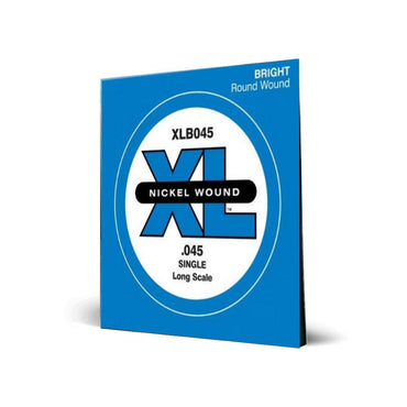 D'Addario XL Nickel Wound Bass Guitar Long Scale Custom Single String (.045)
