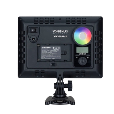 Yongnuo YN300 Air II Bi Color 3200k - 5500K Adjustable Temperature, Dummable, Camera LED Light Panel On Video Camera