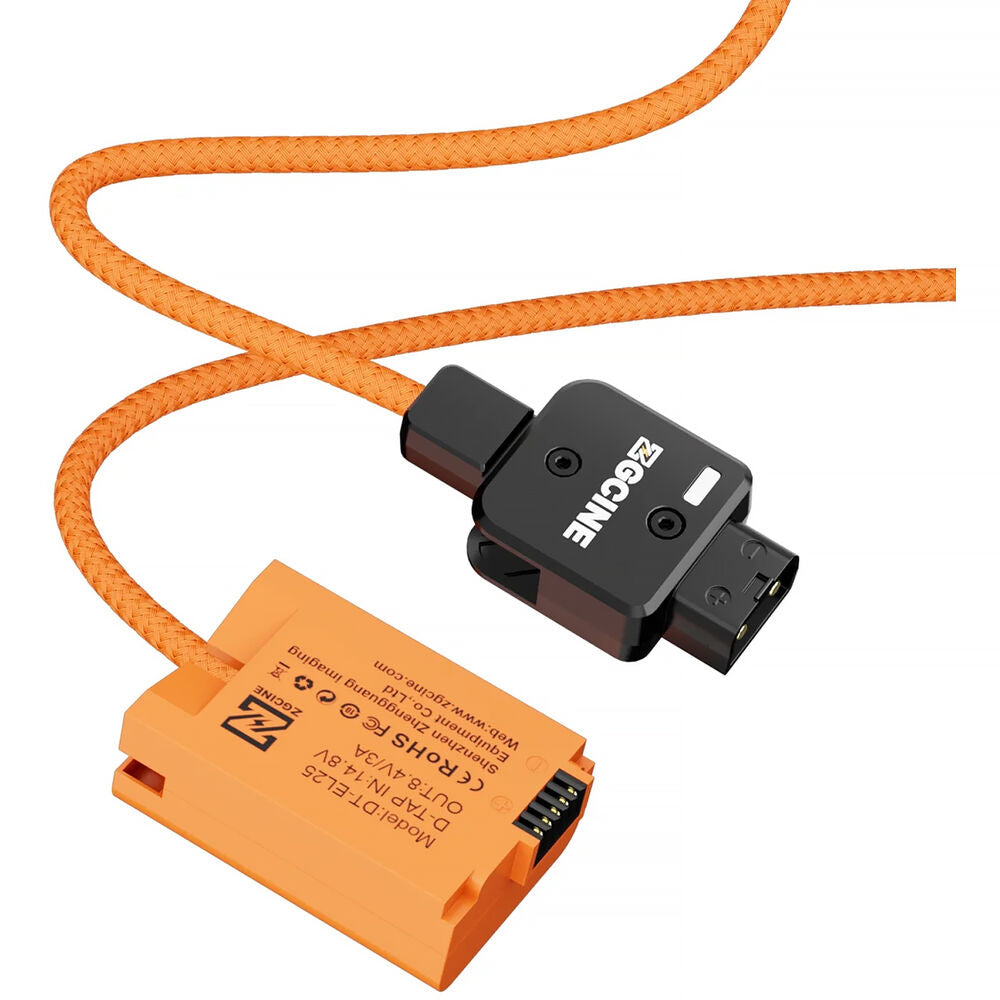 ZGCINE D-Tap EL25 Dummy Battery Replacement for Nikon Z30, Z50, Zfc EN-EL25 Camera Batteries | Continuous Power Supply for Video Recording, Live Streaming & Production | DT-EL25