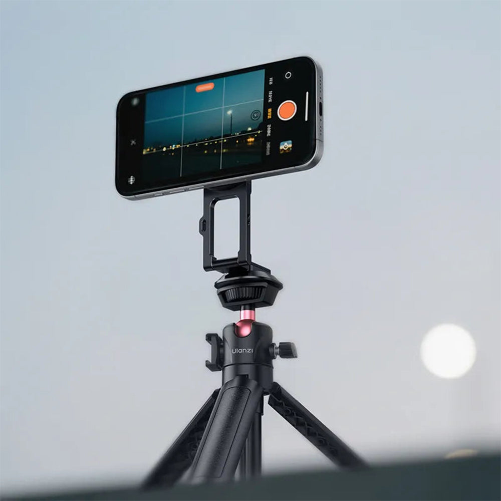 Ulanzi MA50 Uka Magnetic Phone Holder MagSafe Ultra-Slim 12mm Pocket Mount with 16N Magnet, 180 Degree Multi-Angle Pivot & 1/4" Screw Base, UKA Ecosystem Compatible - Back Strap Mount Lanyard Attachment | MA039