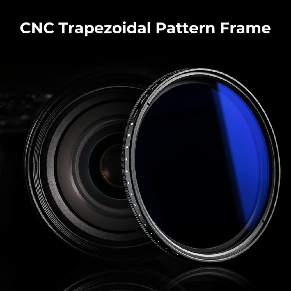 K&F Concept HMC ND2-400 Variable Fader (1-9 Stops) Multi-Coated Optical Glass Slim Frame Neutral Density Variable ND Filter with Blue Coating for Camera Lenses | VND Fader | DSLR & Mirrorless Camera | NANO-C Series Lens Filter