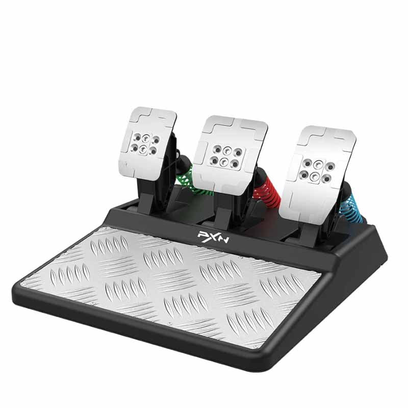 PXN A3 Hall Effect Racing Pedal Set for PC, PS4, PS5, Xbox Gaming Console with Adjustable Spring Force, Magnetic Technology, Anti-Slip Aluminum Mat | Video Game Driving Controller
