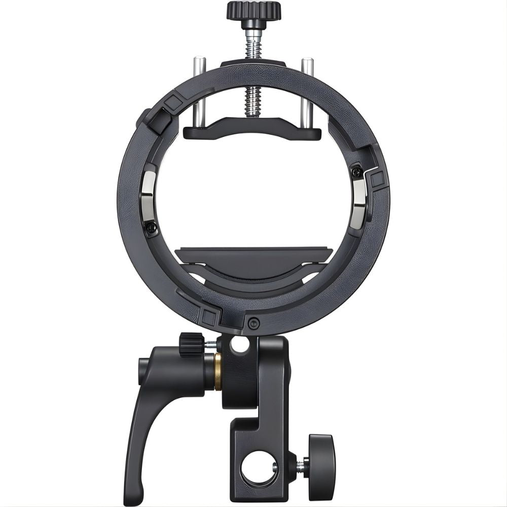 Godox S2/S3 Universal S‑Type Speedlite Bracket for Umbrella Holder with Round/Square‑Head Flashes