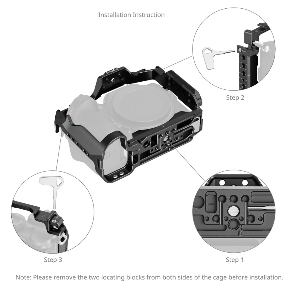 SmallRig Camera Cage for Nikon Z5 II, Z5, Z6, Z6II, Z7, Z7II – Lightweight Aluminum Alloy with Quick-Release, Multiple Mounting Points & Full Camera Protection | 5257