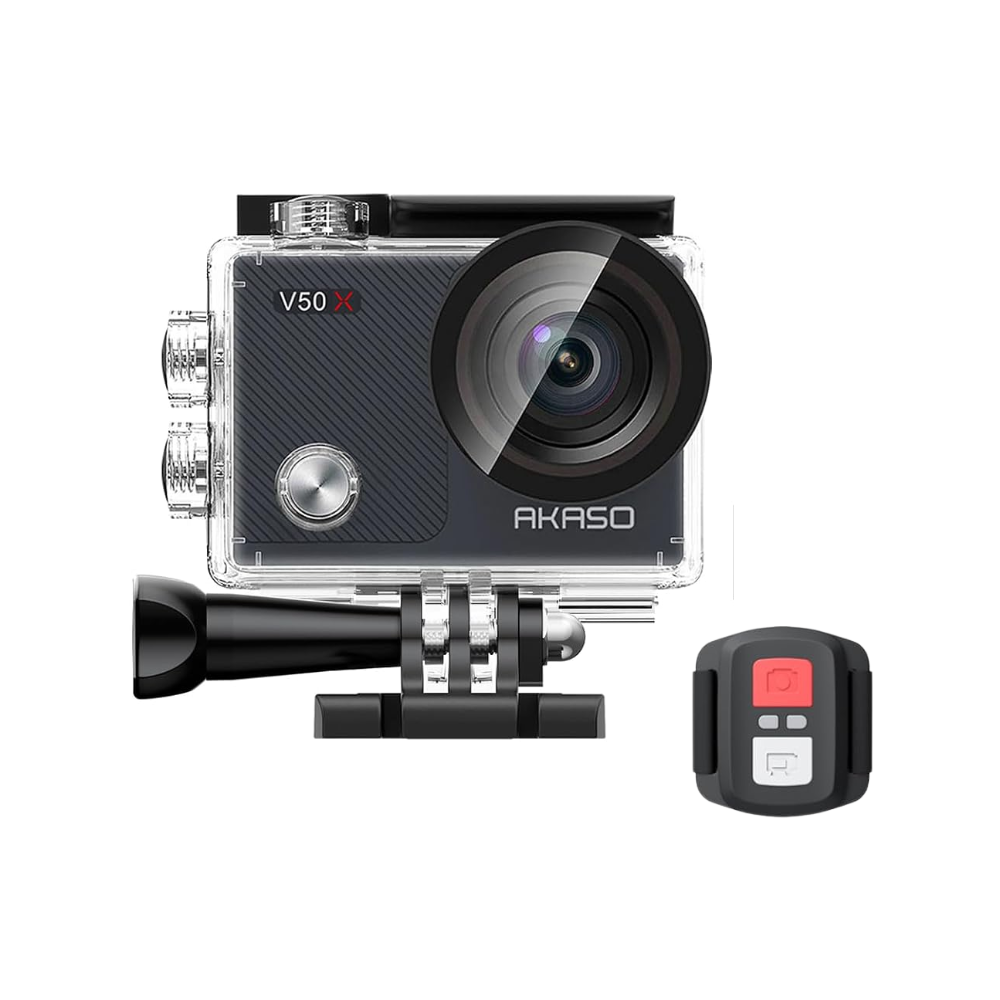 AKASO V50 X 4K 30FPS Action Camera 20MP EIS Stabilization 2" Touchscreen Display Max 40M Waterproof Depth WIFI with Mobile App Support