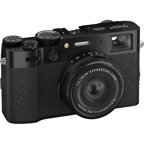 Fujifilm X100V / X100VI APS-C Mirrorless Digital Camera with Fujinon 23mm F/2 Wide-Angle Prime Lens, Touchscreen LCD, Wireless Connectivity and Film Simulation Modes (Black, Silver)