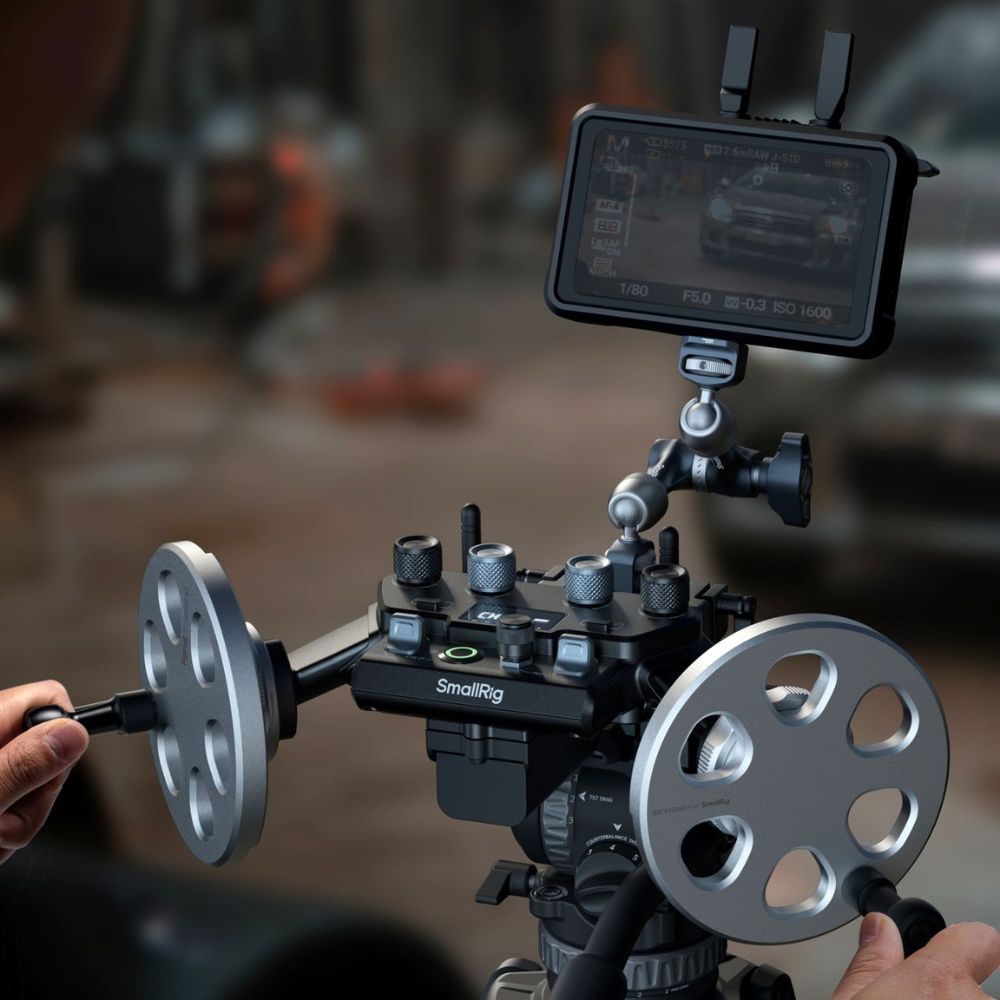 SmallRig Gimbal Control Wheels for DJI RS2 / RS3 Pro / RS4 / RS4 Pro Stabilizer with Triple-Axis Controls, Precise Damping Control, Up to 100m Stable Wireless Control Range for Professiol Filmmaking and Wedding Videography