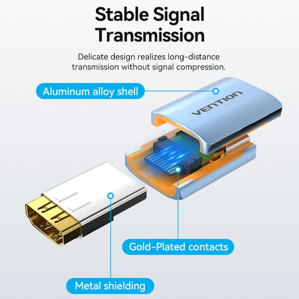 Vention 8K HDMI 2.1 Female to Female Coupler Connector with 48Gbps Transmission Speed and Backward Compatibility for PC Computer Laptop Smart TV Display Monitor Projector PS5/4/3 Gaming Console