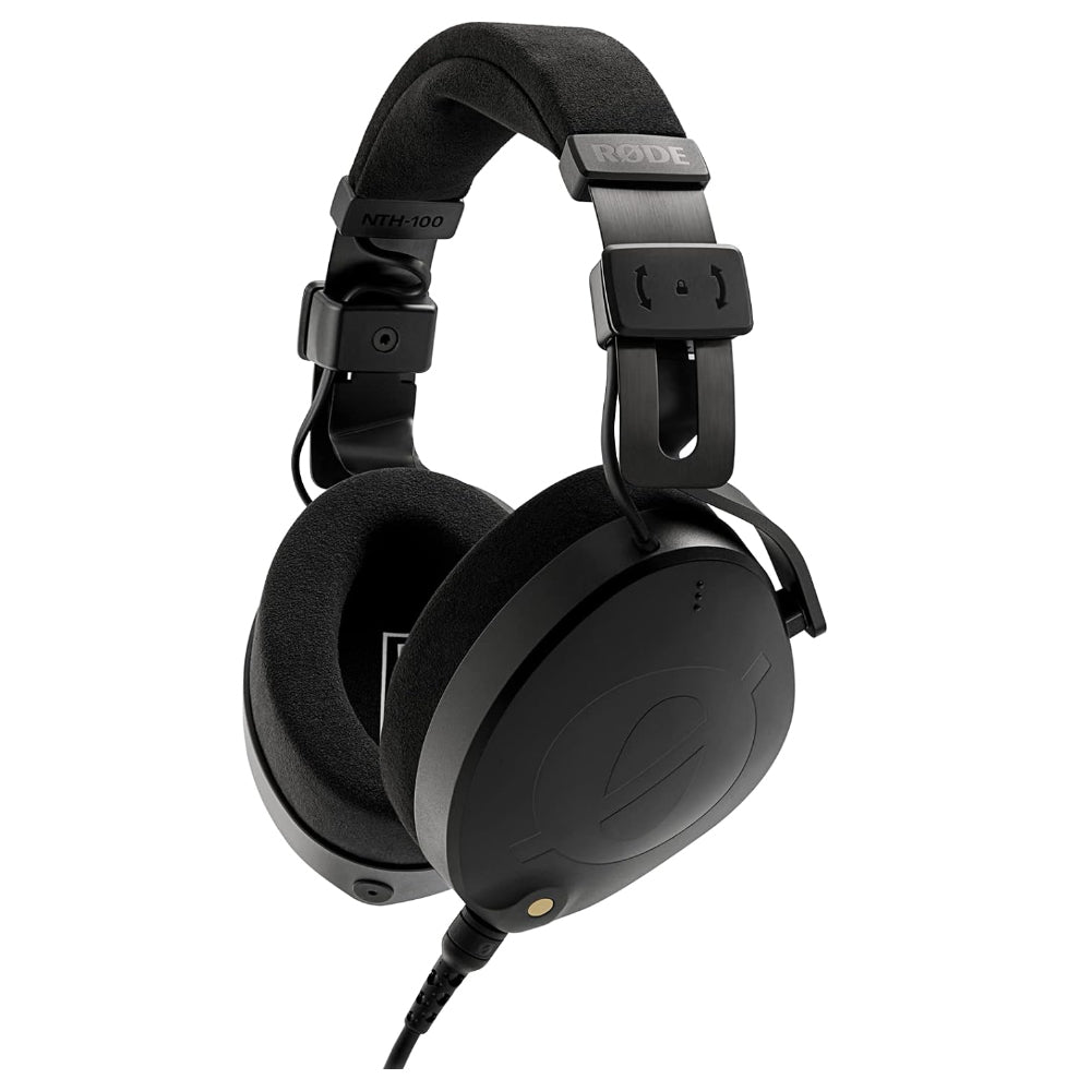 RODE NTH-100M Studio Over the Ear Headset with NTH-Mic Omnidirectiol Microphone with Circumaural 40mm Dymic Driver, FitLock System, Modular with Comfortable Cushions for Mixing, Video, Recording and Podcasting