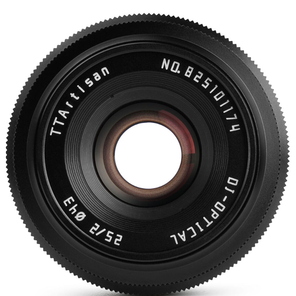 TTArtisan 25mm F/2.0 APS-C Format Sony E | Nikon Z | M43 Micro Four Thirds | FUJIFILM X Mount Portrait Pancake Prime Lens Large Aperture Full Metal Body, MF Manual Focus, 9.8" Focusing Distance for Smooth Bokeh and Low Light Photography