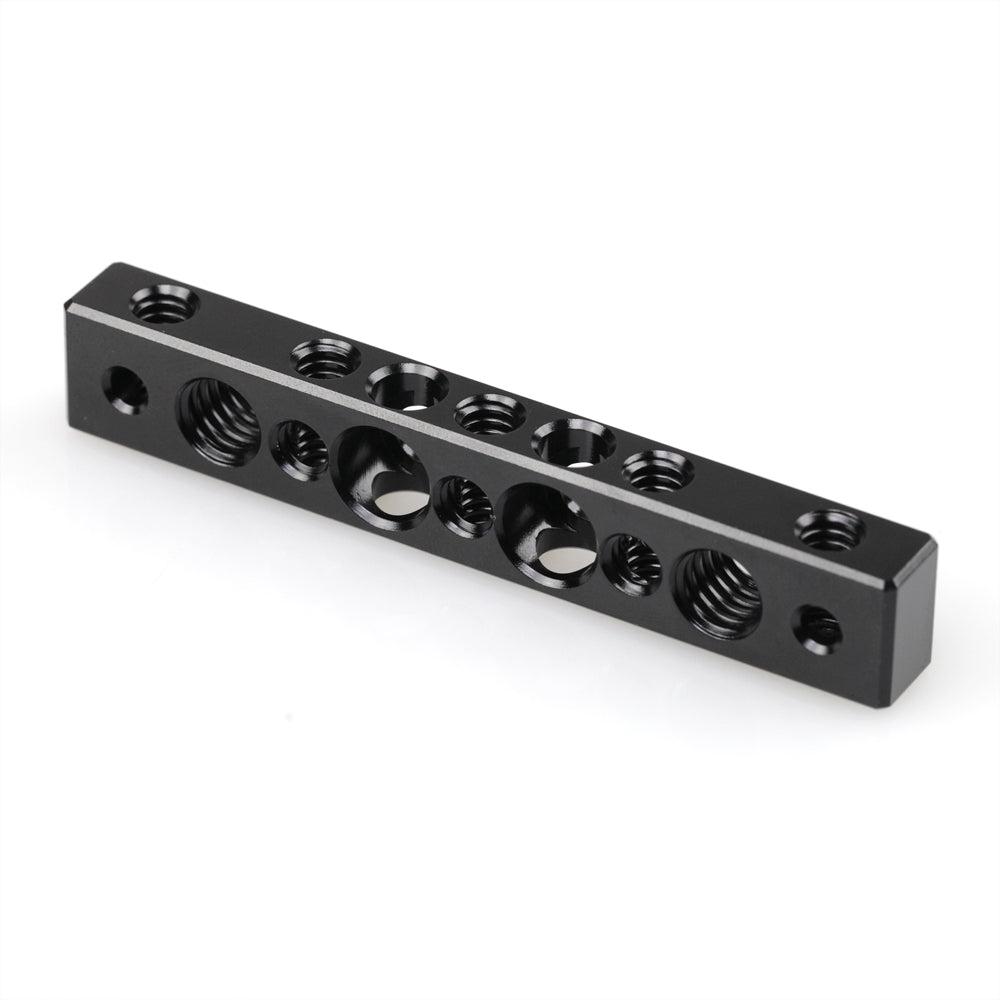 SmallRig Cheese Bar with Multiple 1/4"-20 and 3/8"-16 Threaded Holes and RED Screw Spacing for DIY Camera Accessories and Monitor Mount 1091